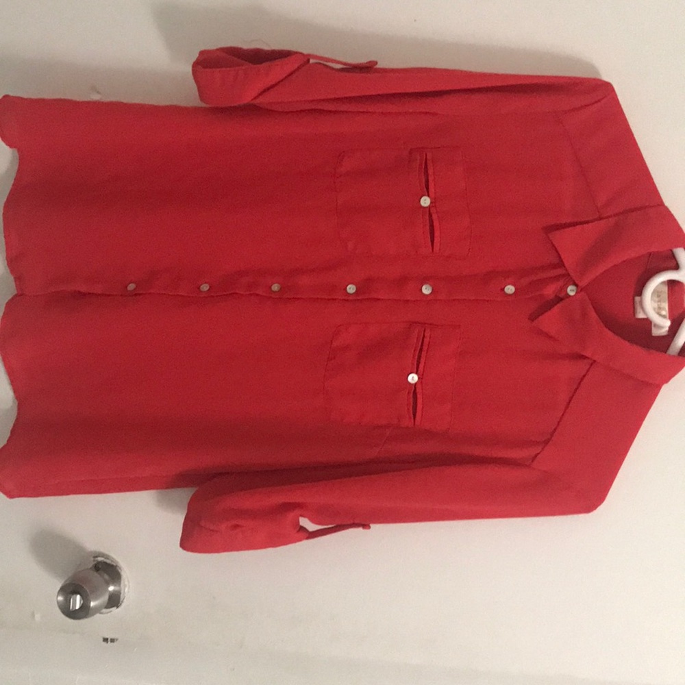Red blouse
